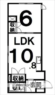 ニューライフ東2条【6階】の間取り